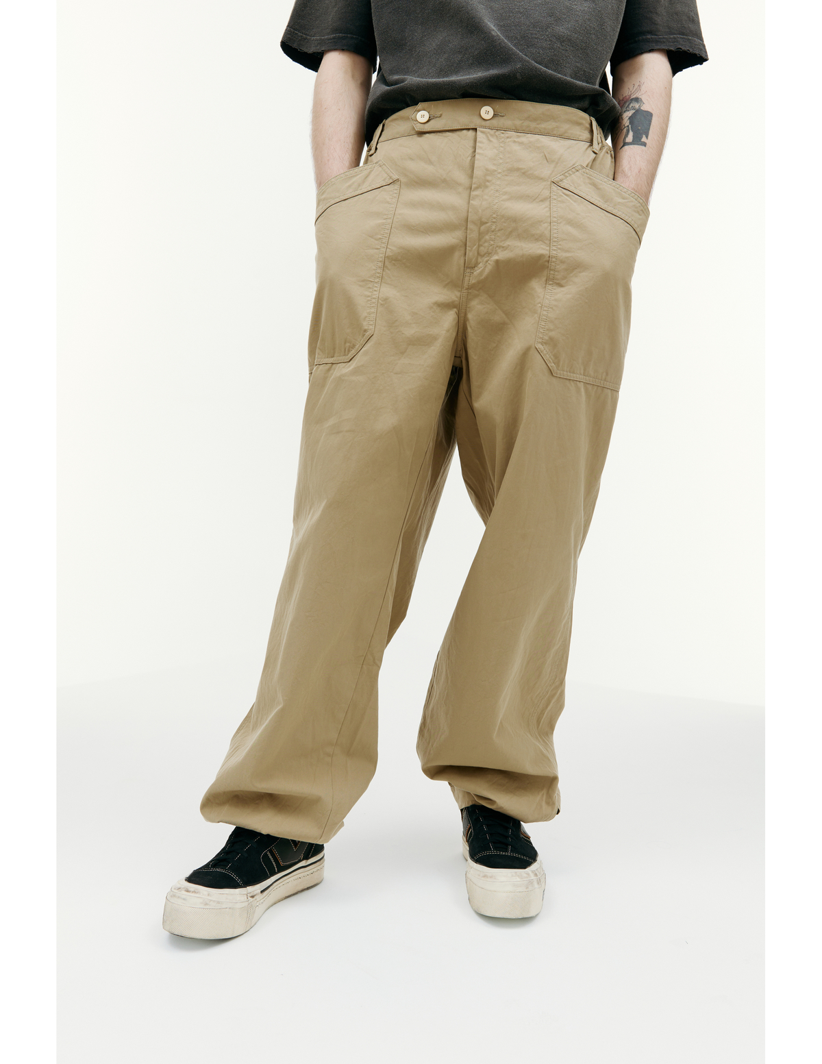 Visvim Carroll Cotton Trousers - Beige | Garmentory