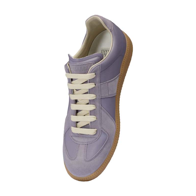 スニーカー MAISON MARGIELA  Lilac sneakers MAISON MARGIELA Replica suede and leather sneakers | NET-A