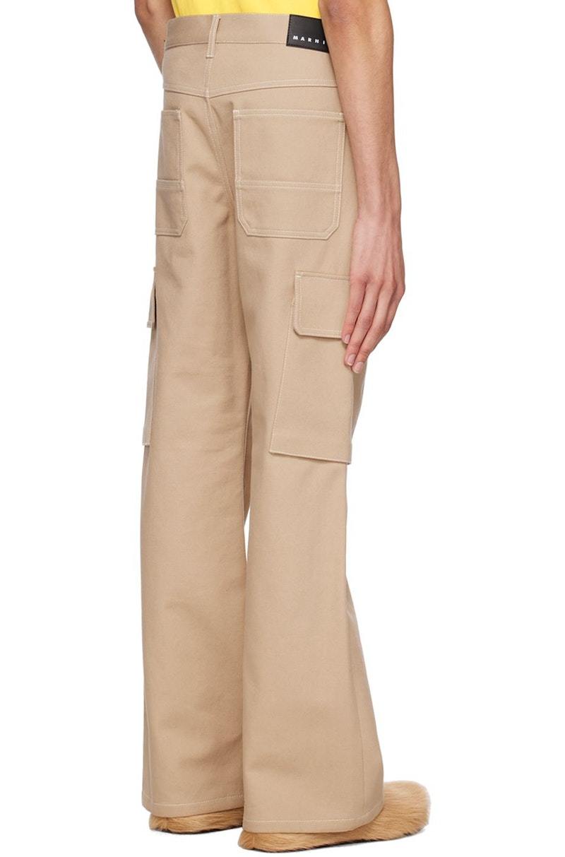 【関税&送料込】Marni Flare Pant Marni Flared Twill Trousers | Blue | FARFETCH JO