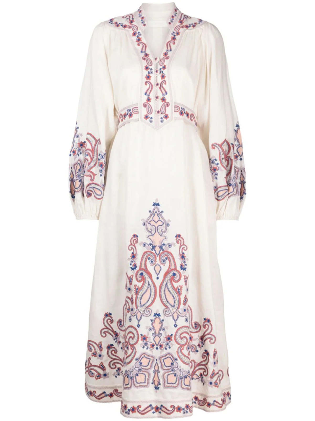 chinese dress ladies Women's Tiered Lace-Trim Maxi Dress in White