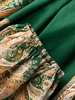 Zimmermann Devi Wrap Midi Dress - Emerald Paisley - Thumbnail 6