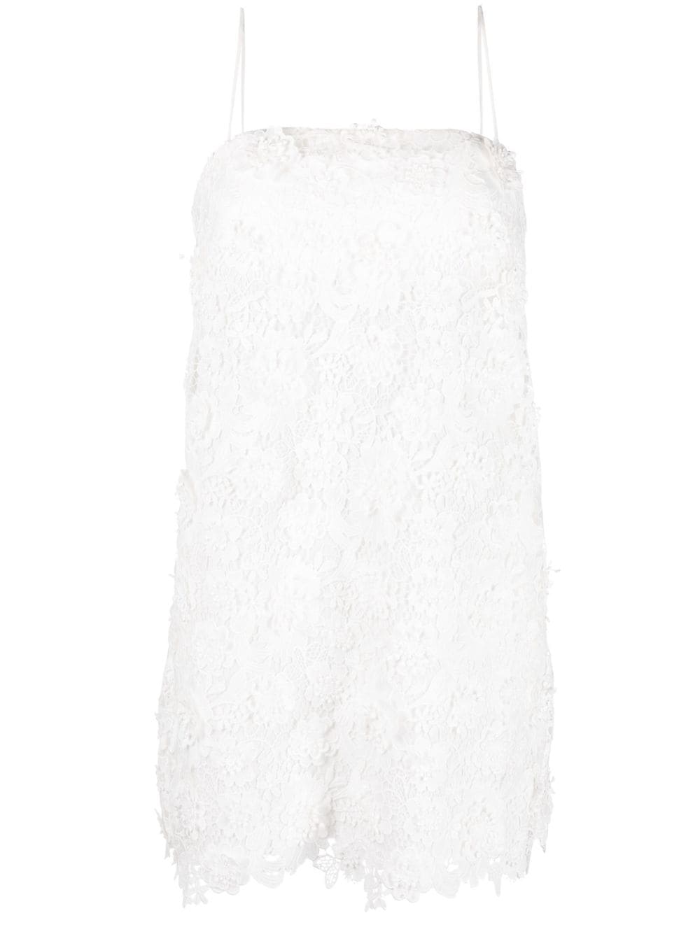 Zimmermann Raie Lace Flower Mini Dress - Ivory