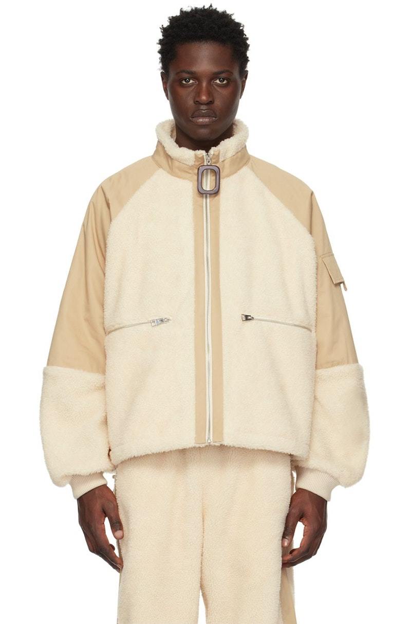 JW Anderson Beige & Off-White Oversized Jacket - Beige/Off white