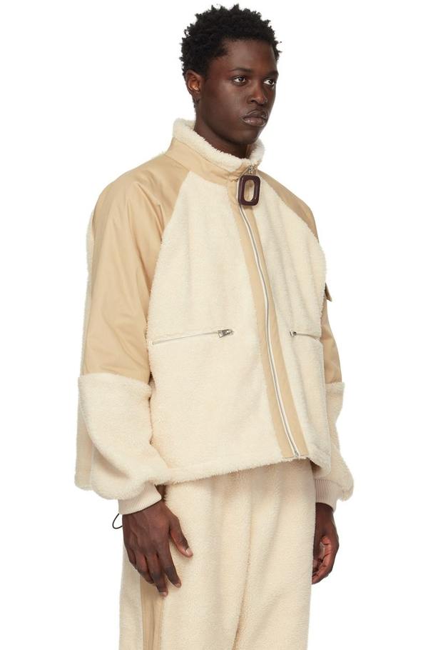 JW Anderson Beige & Off-White Oversized Jacket - Beige/Off white