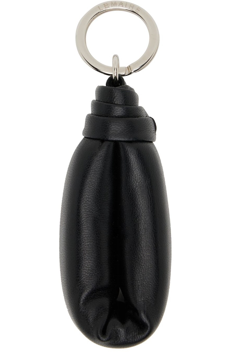 LEMAIRE-Black-Wadded-Keychain-