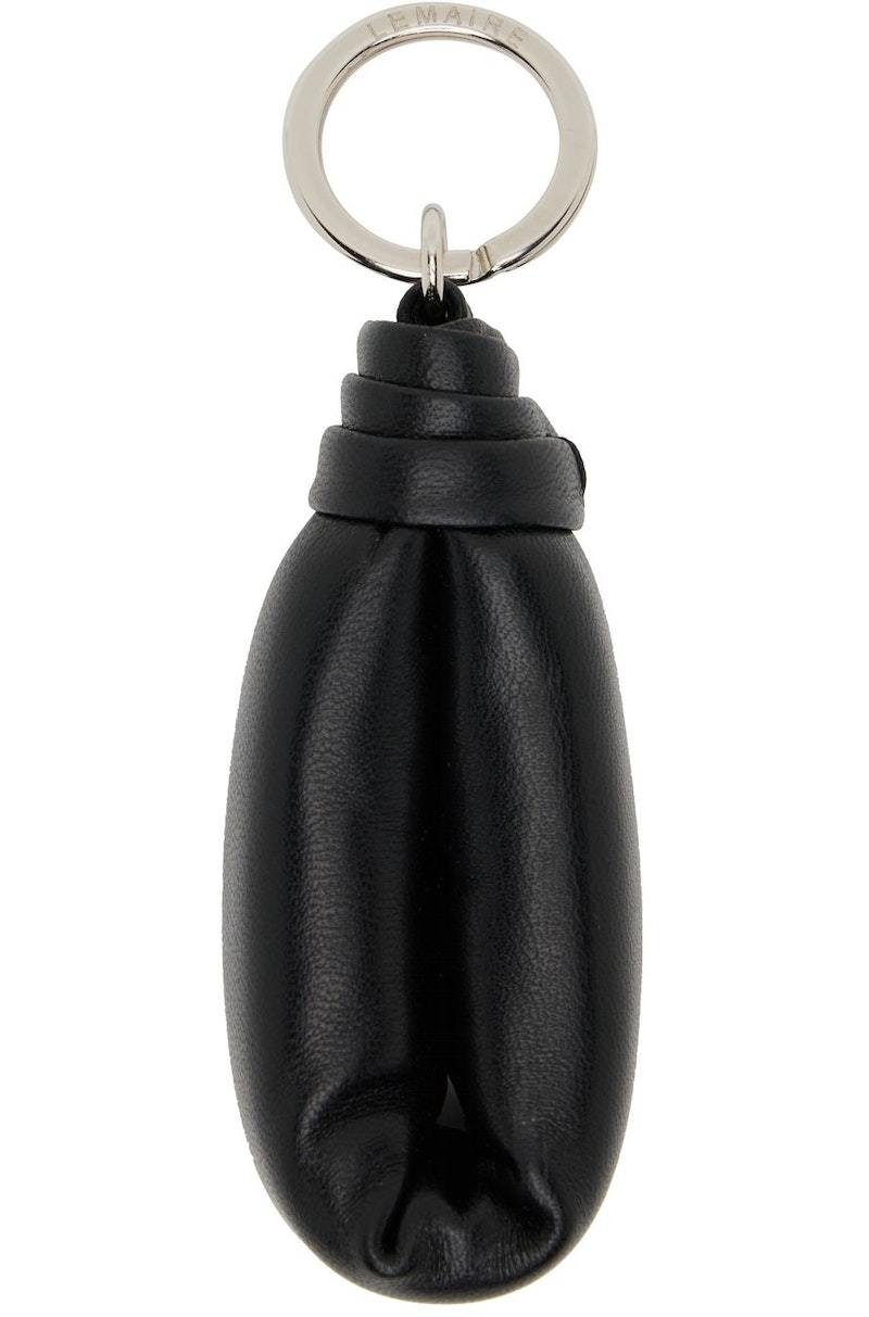 LEMAIRE Wadded Keychain - Black | Garmentory