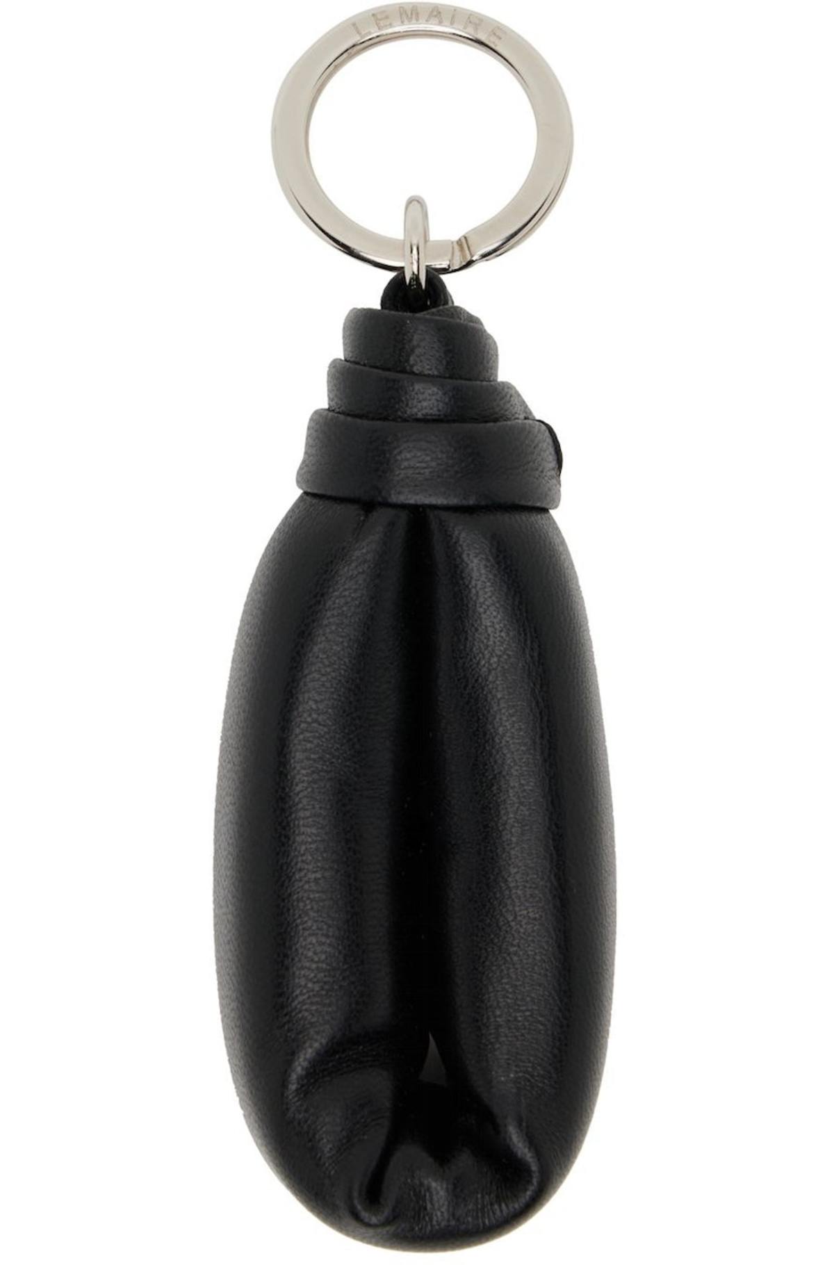 LEMAIRE Wadded Keychain - Black | Garmentory
