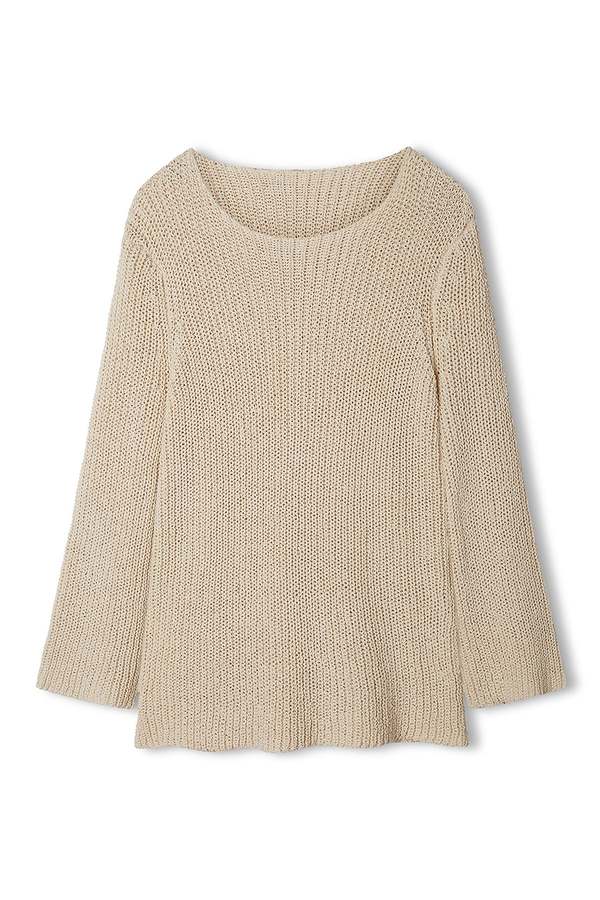 激レア！2022SS STONE  “COTTON JUMPER” Zulu & Zephyr Cotton Blend Knit Jumper - Stone | Garmentory