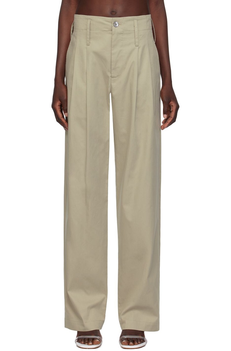 Maryam Nassir Zadeh Abdou Trousers - Khaki | Garmentory