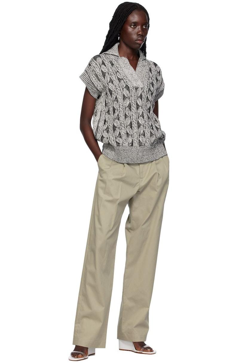 Maryam Nassir Zadeh Abdou Trousers - Khaki | Garmentory