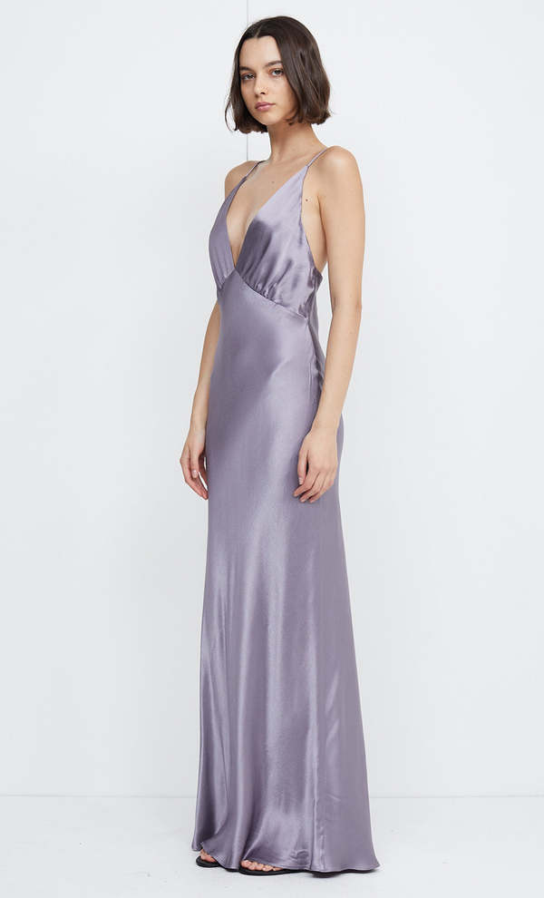 white christmas dresses Aishya Maxi Dress in Lilac Grey main image 0