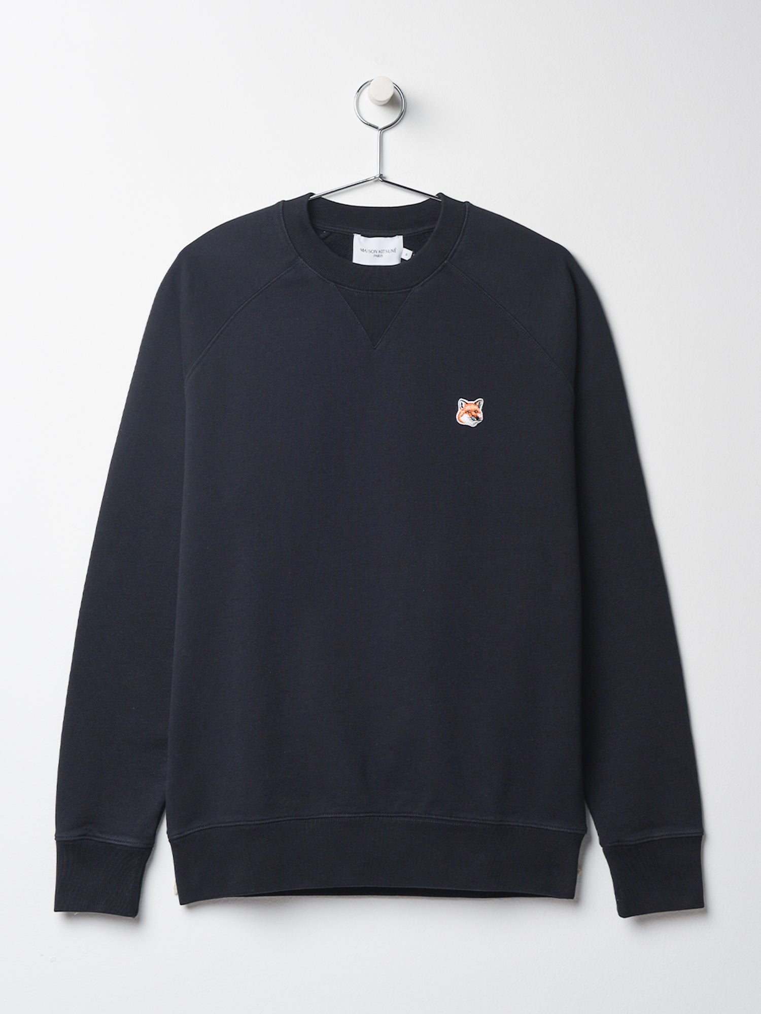Maison Kitsuné Fox Head Patch Classic Sweatshirt - Black | Garmentory