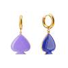 MATTER MATTERS Hold Your Destiny Hoops - Royal Blue/Spring Lilac - Thumbnail 2