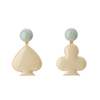 MATTER MATTERS Luck & Destiny Earrings on Dots - Stone/Pea Green - Thumbnail 1
