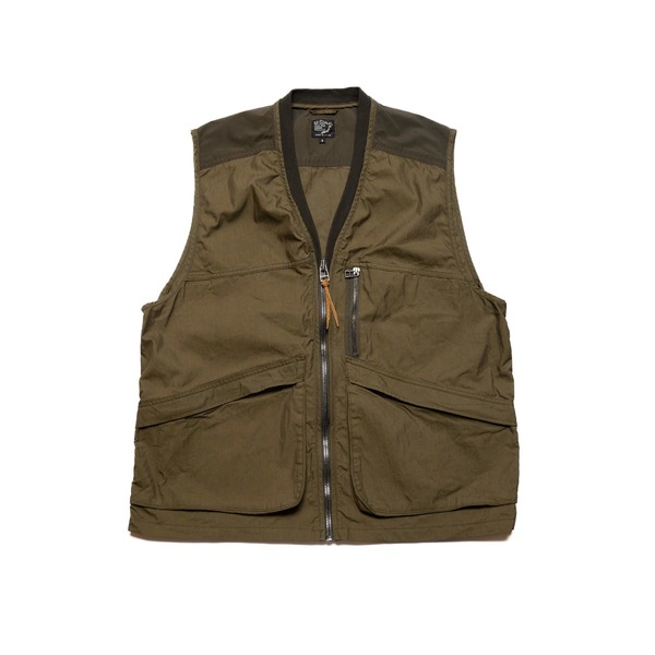 Orslow Cotton Nylon Utility Vest - Army Green | Garmentory