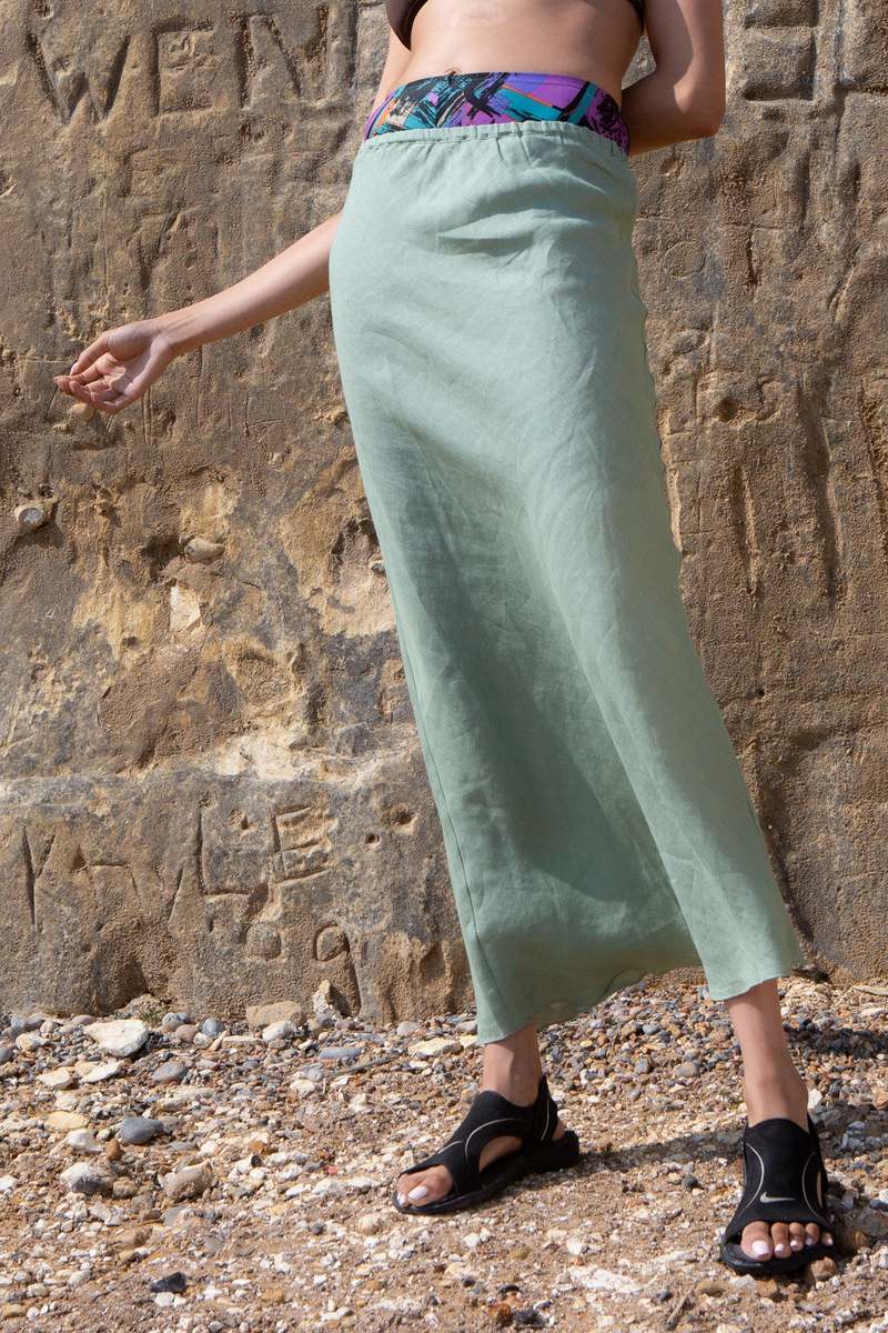 スカート Baserange dydine midi skirt BASERANGE DYDINE Midi Skirt France BAS-SKDYM-VI-AU24-SFYH