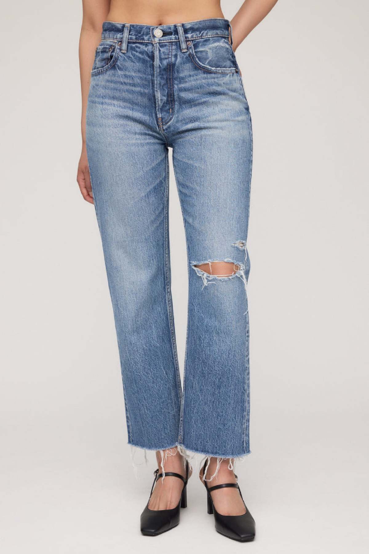【haru　MOUSSY WAIST WIDE STRAIGHT Cross Waist Wide Straight – MOUSSY