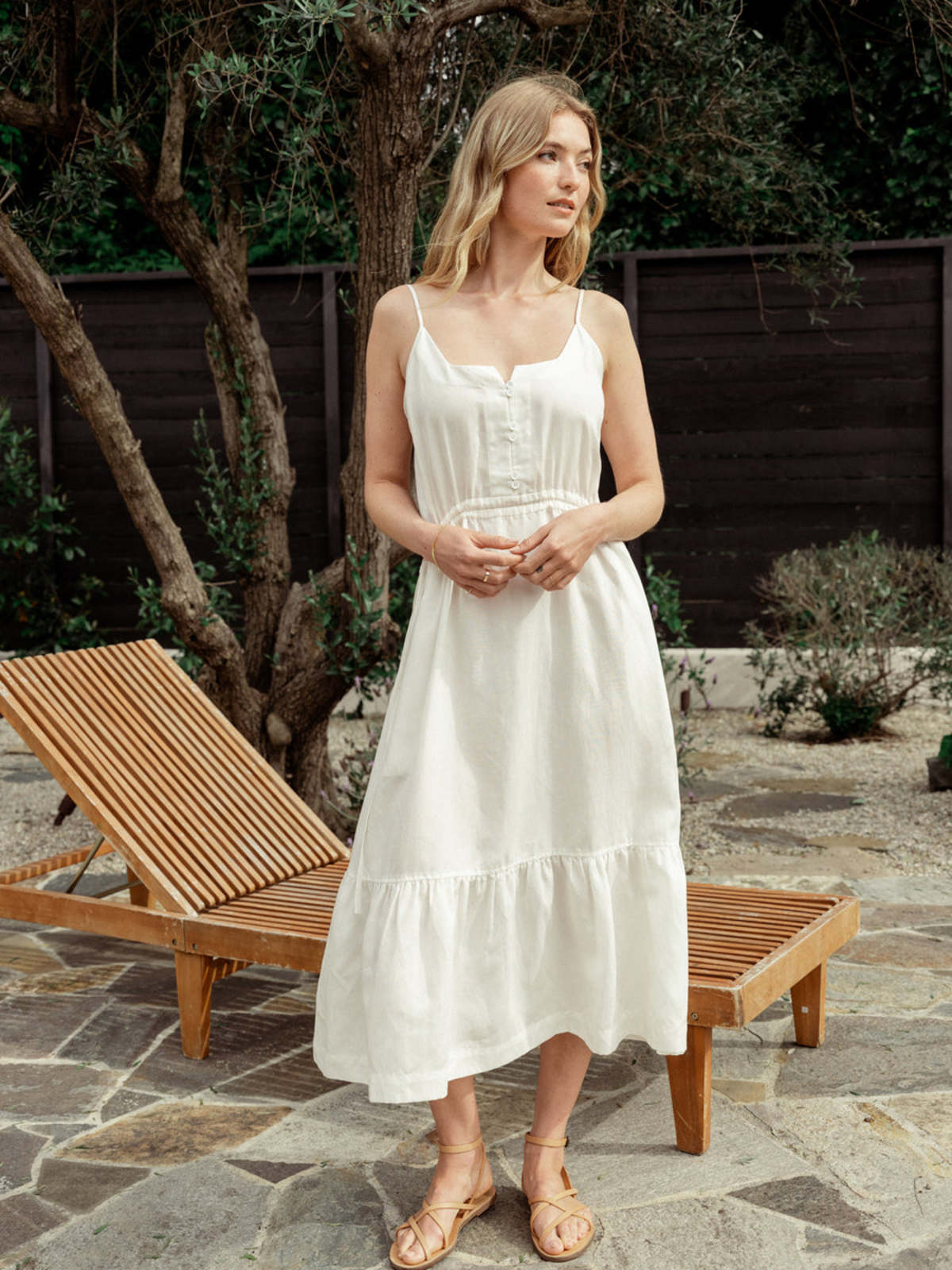 knee length dresses for ladies Floral Fusion Midi Dress main image 0