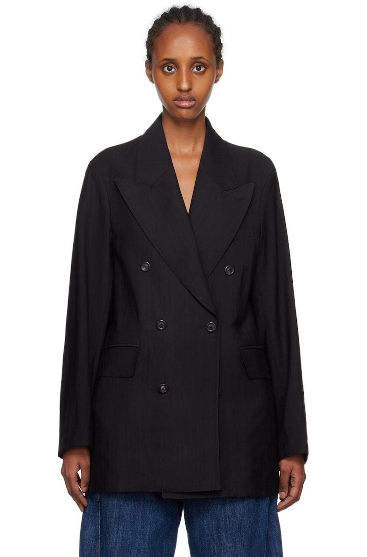 Our Legacy Sharp DB Blazer - Black | Garmentory