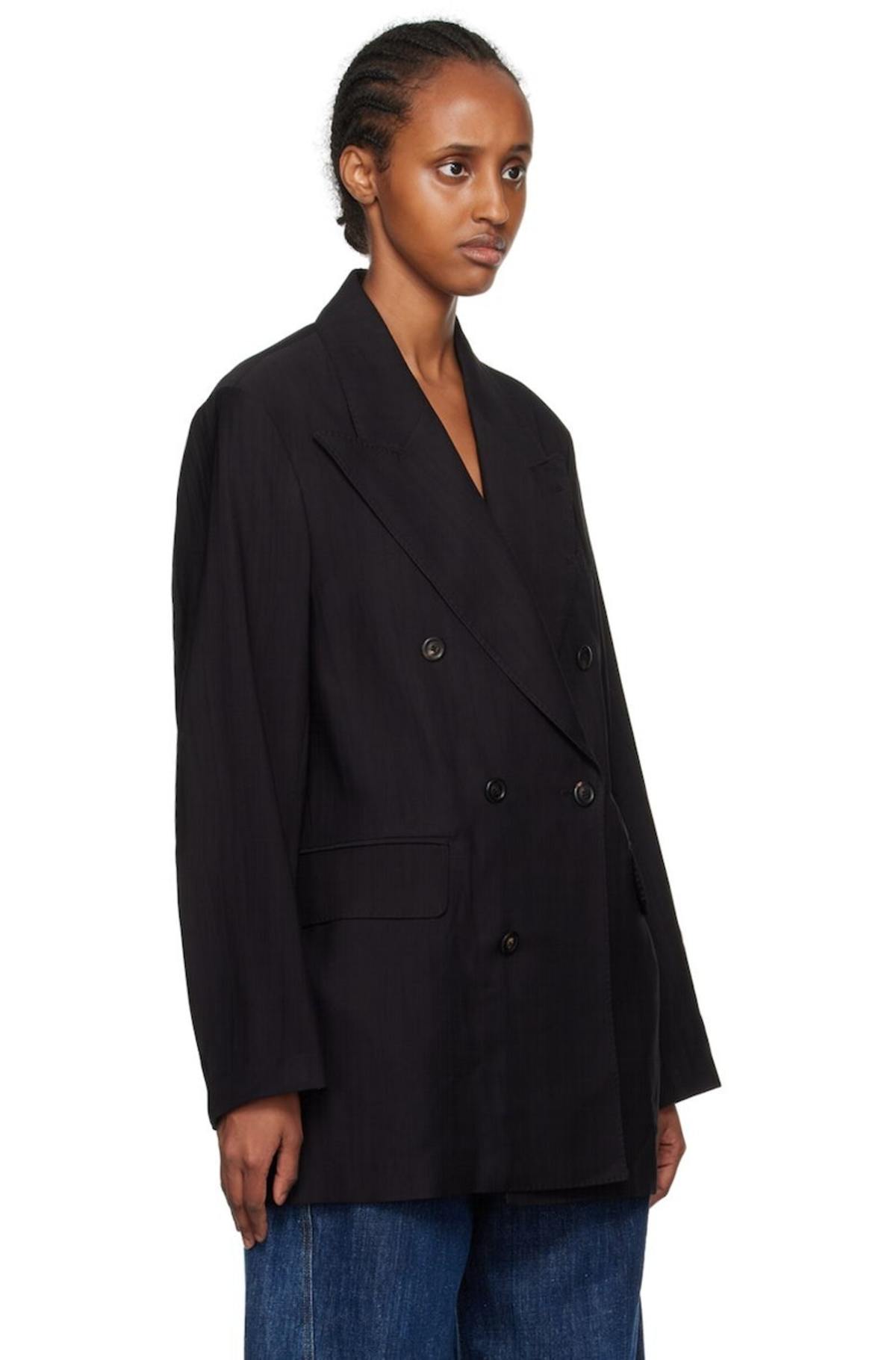 Our Legacy Sharp DB Blazer - Black | Garmentory