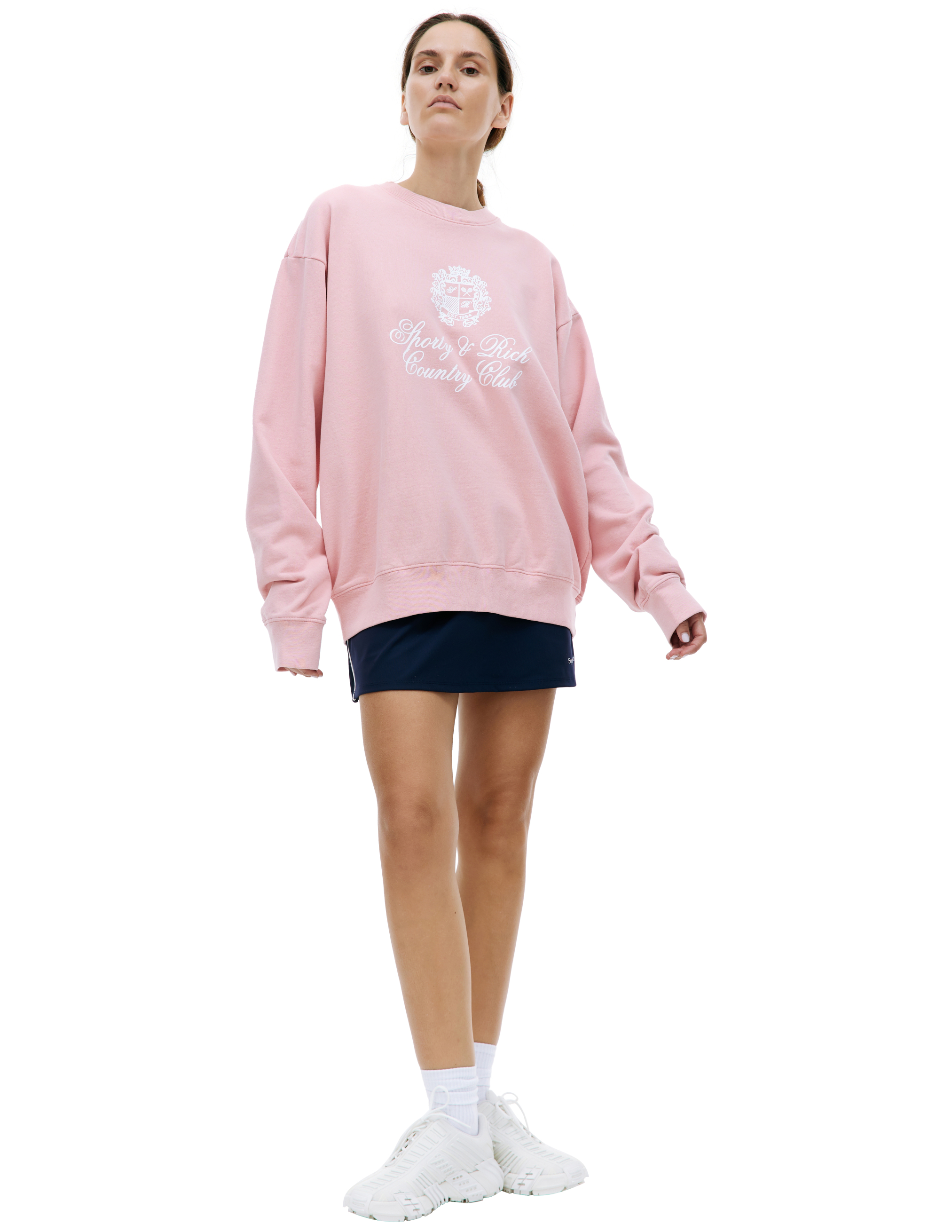 Sporty & Rich Country Club printed sweatshirt - Pink | Garmentory