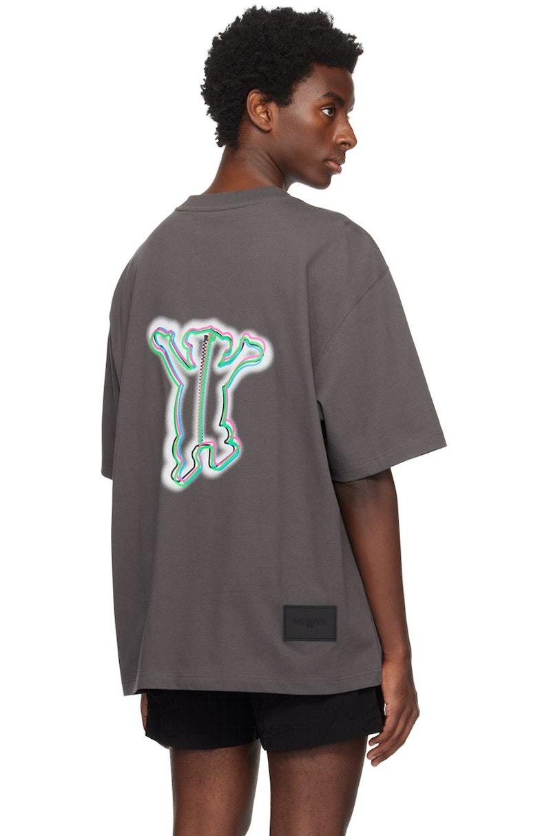 we11done Gray Printed T-Shirt - Charcoal | Garmentory