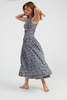 Apiece Apart Siempre Tank Maxi Dress - Organic Floral Navy - Thumbnail 5