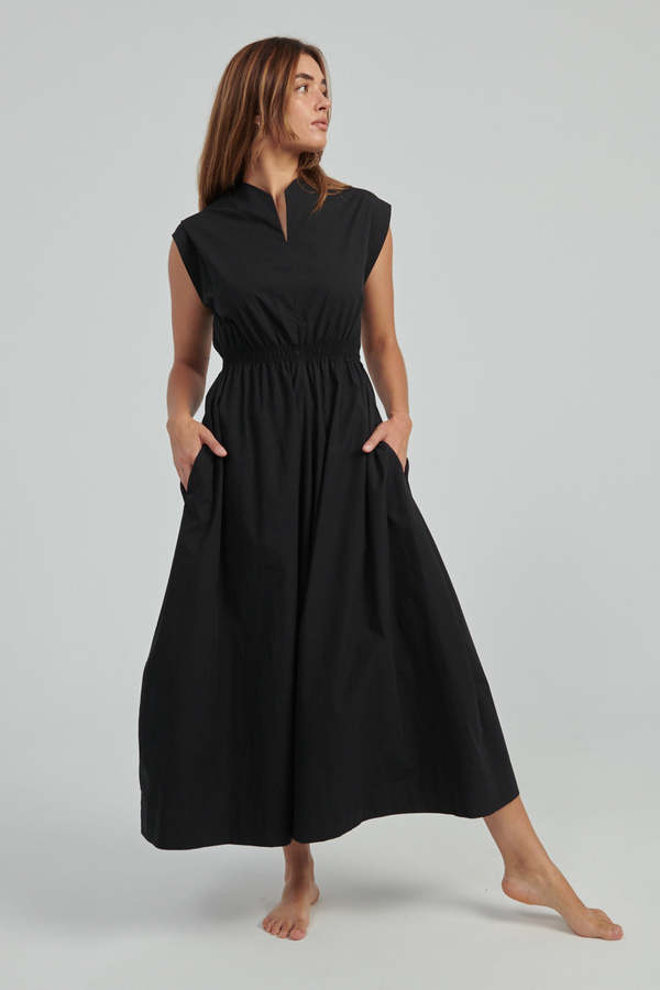 [新品未使用] STUDIO NICHOLSON / COLE DRESS STUDIO NICHOLSON / POWDER HANDLE MODAL V NECK SHIRT DRESS