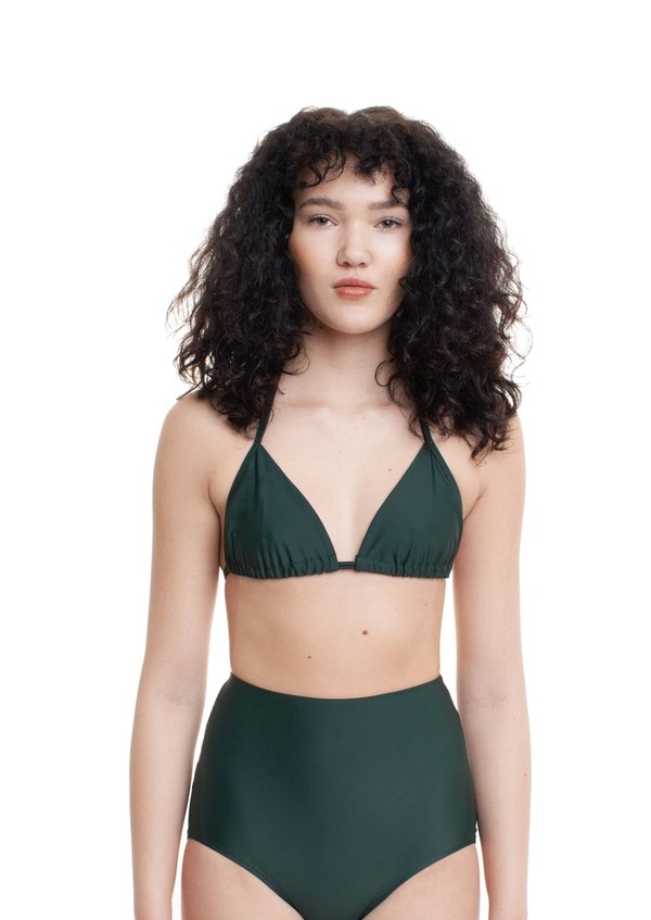 Minnow Bathers Heron Bikini Top - Green