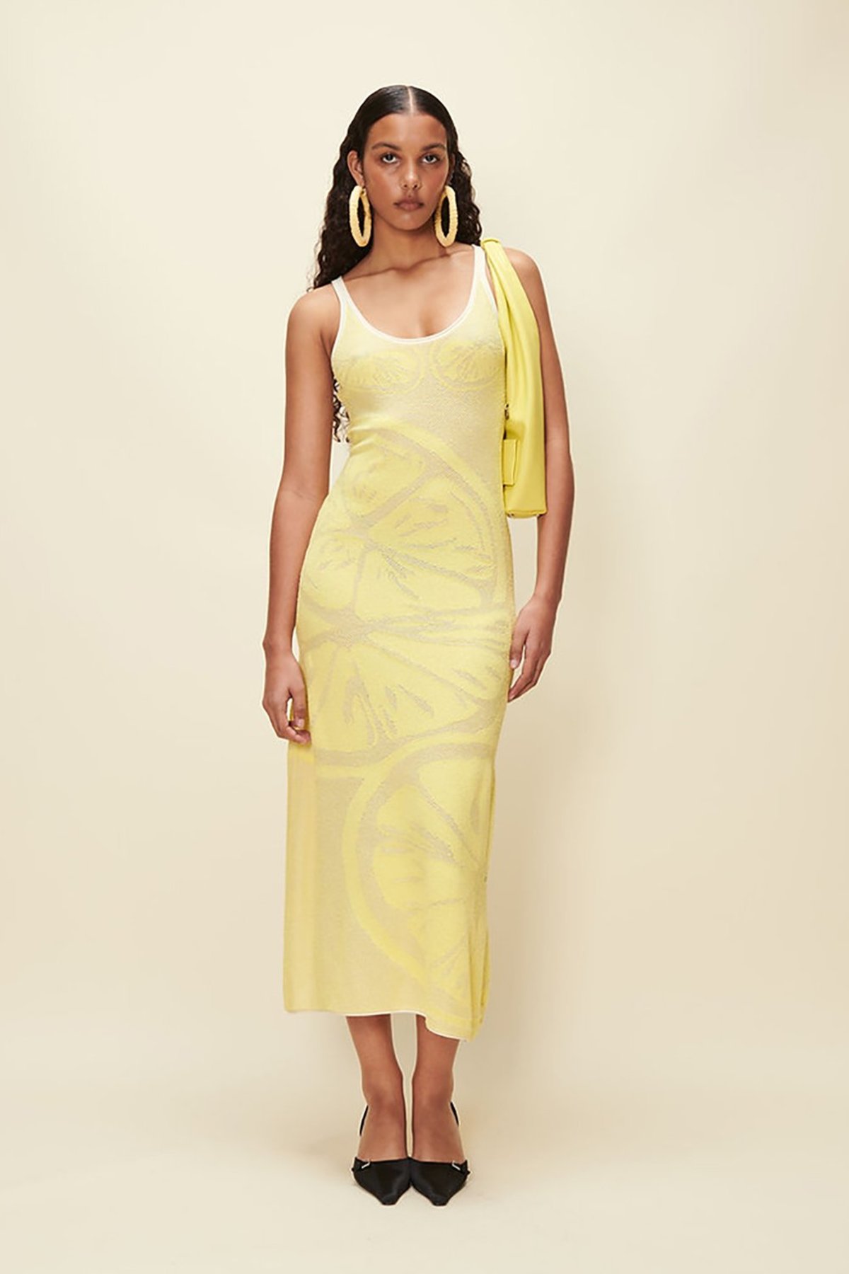 ワンピース House of Sunny Lemons on a Plate Sleeveless Dress Yellow House-of-Sunny-Lemons-On-A-
