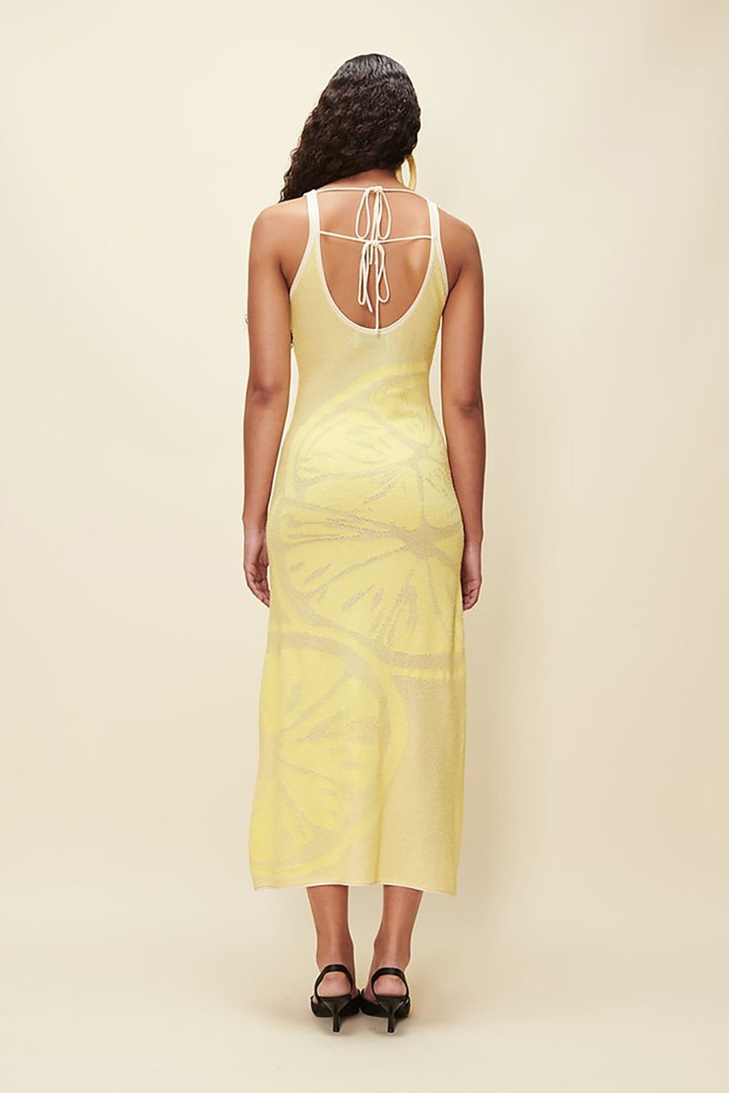 ワンピース House of Sunny Lemons on a Plate Sleeveless Dress Yellow House of Sunny - LEMONS ON A PLATE HOCKNEY | HBX - Globally