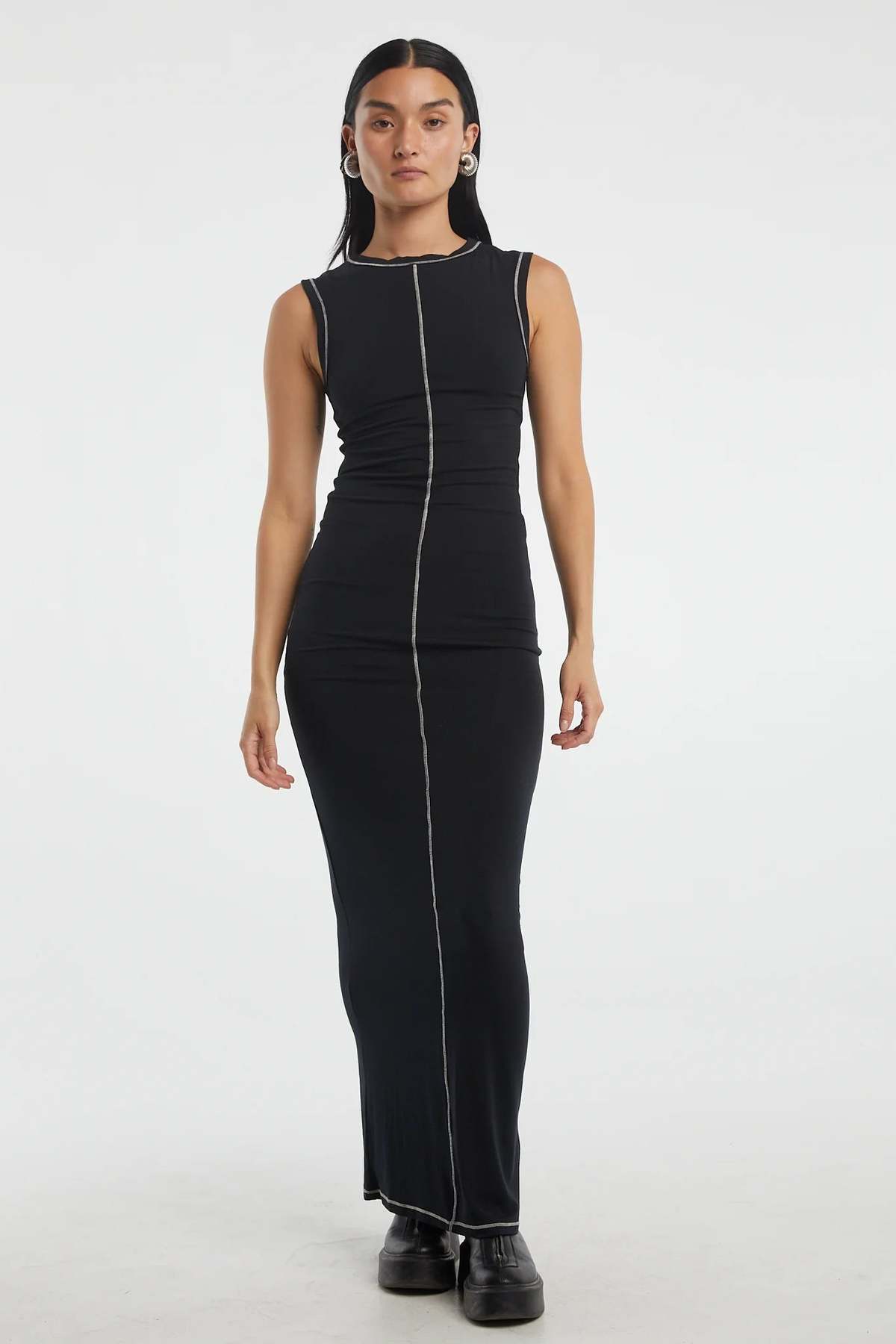 velvet a line dress for women A-Line Black Velvet Long Prom Dress, Black Long Evening Dress main image 0