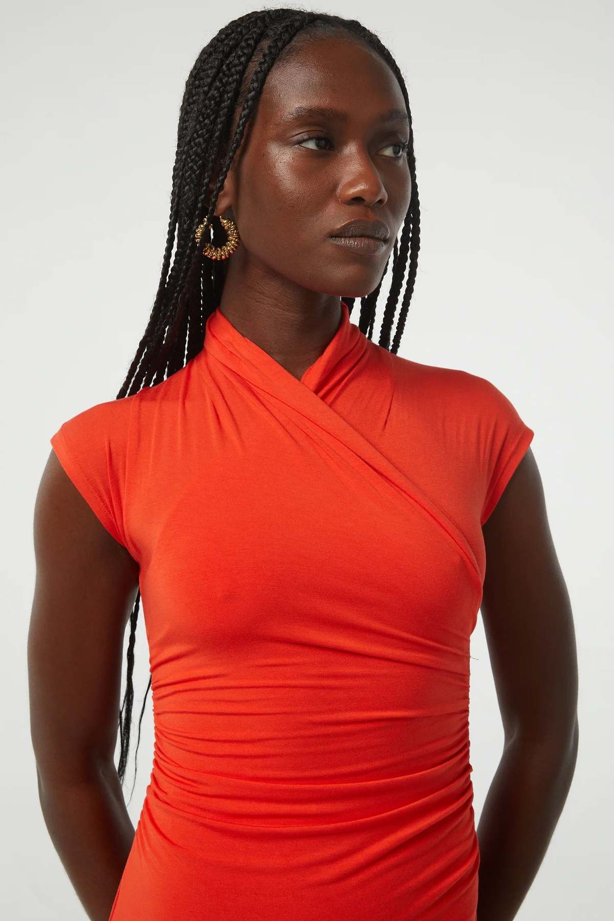 Line by K Sinea Dress - Persimmon | Garmentory Line by K Sinea Dress - Persimmon | Garmentory