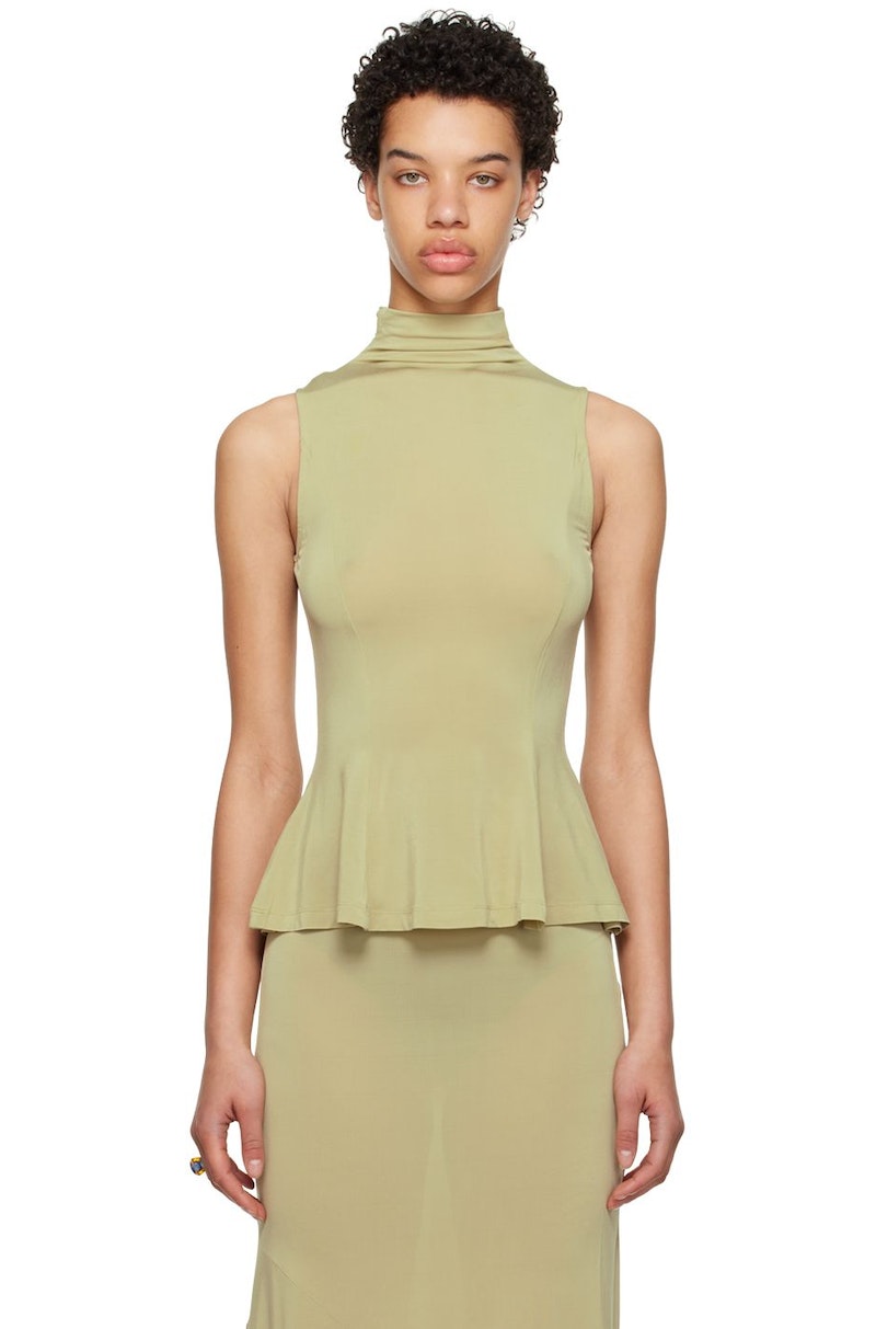 Paloma Wool Green Ojito Tank Top Paloma Wool