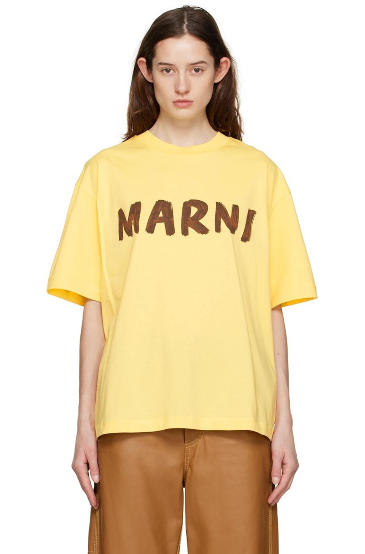 MARNI::Tシャツ:52[RESALE] Marni-Yellow-Printed-T-Shirt--