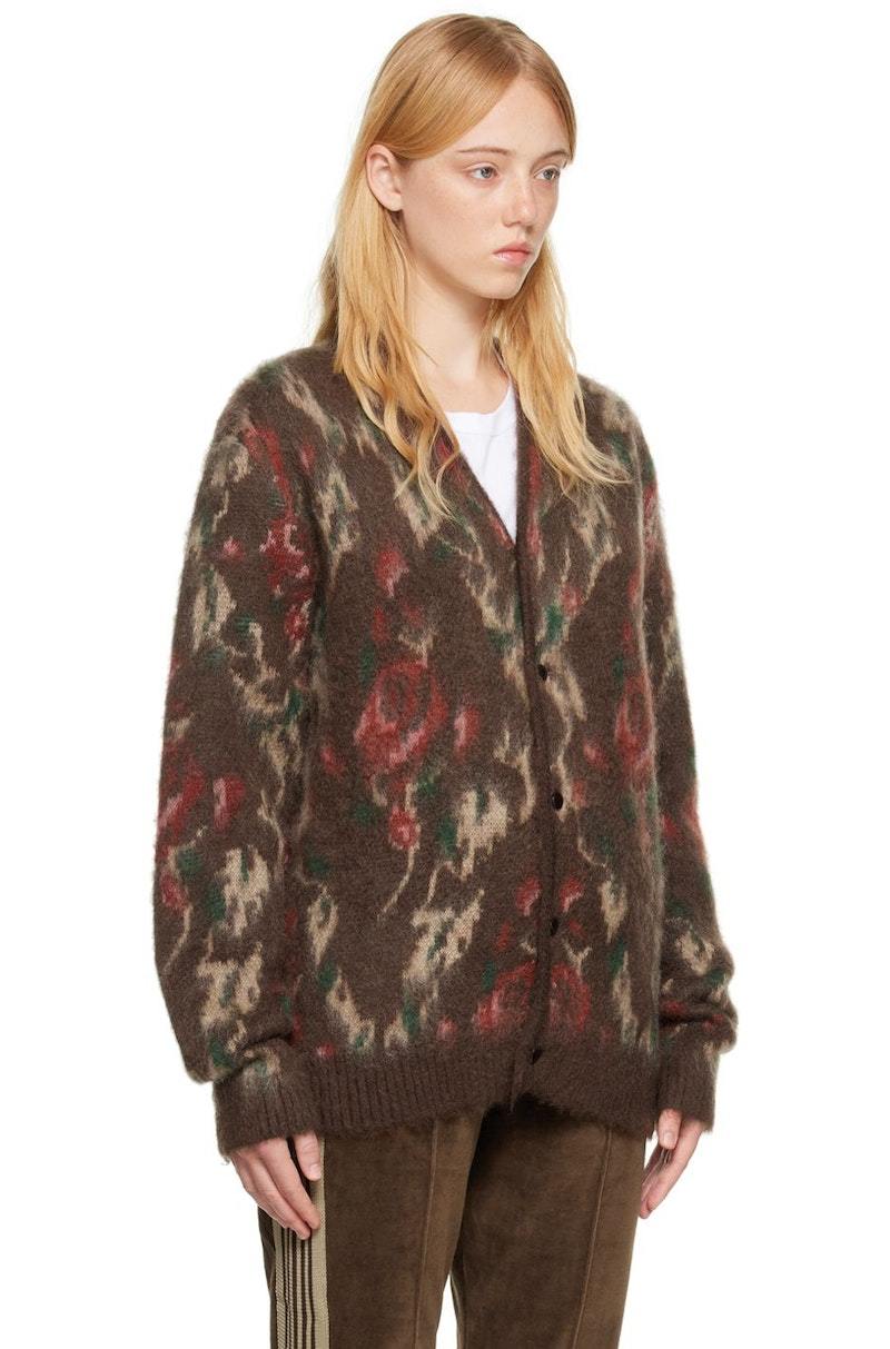 NEEDLES Brown Rose Cardigan | Garmentory