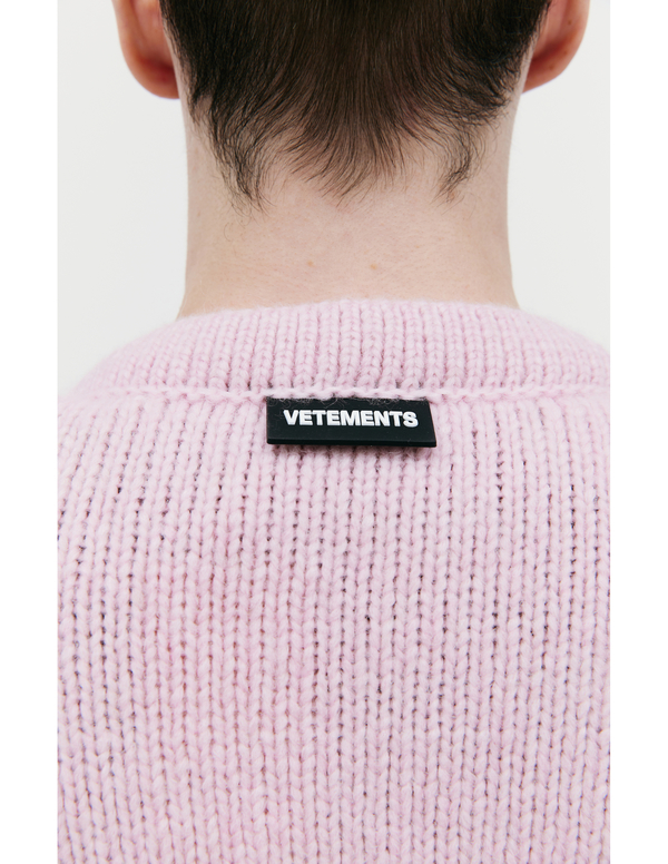 Cardigan En Laine Mérinos Rose Vetements - Taille S, Occasion En Parfait état, Unisexe