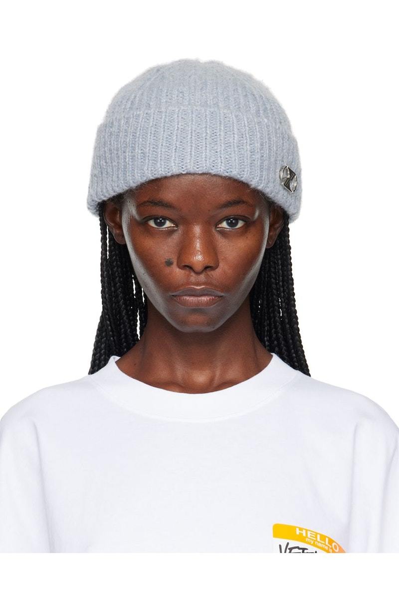 we11done Blue Hardware Beanie Sky Garmentory