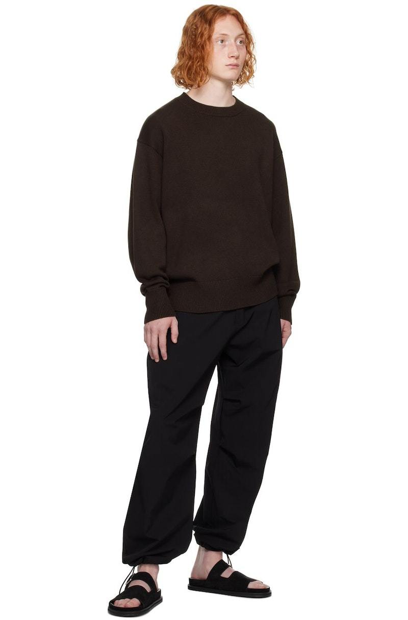 Studio Nicholson Brown Alto Sweater - Ganache | Garmentory