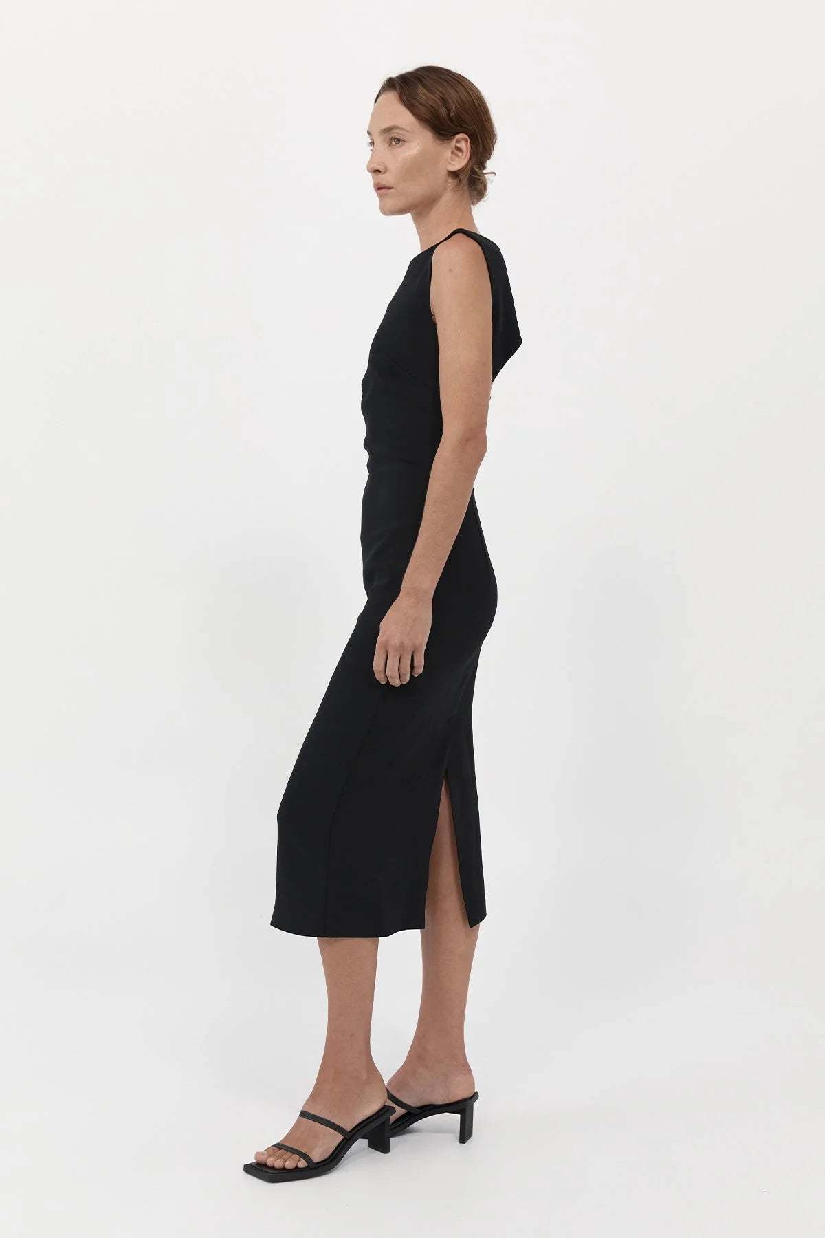 knee length dresses for ladies Bateau Cut Out Dress | ST AGNI main image 0