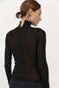 St. Agni Second Skin Knit Top - Black - Thumbnail 3