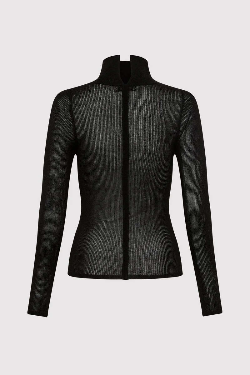 St. Agni Second Skin Knit Top - Black