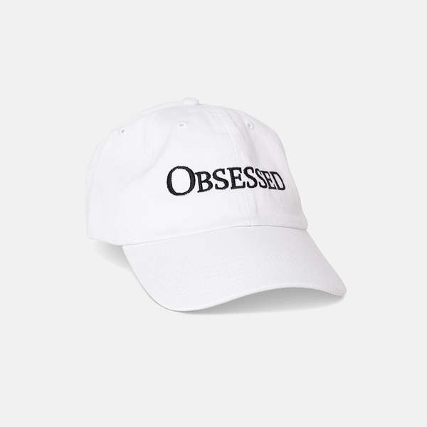 Blue&Cream Obsessed Dad Cap - White