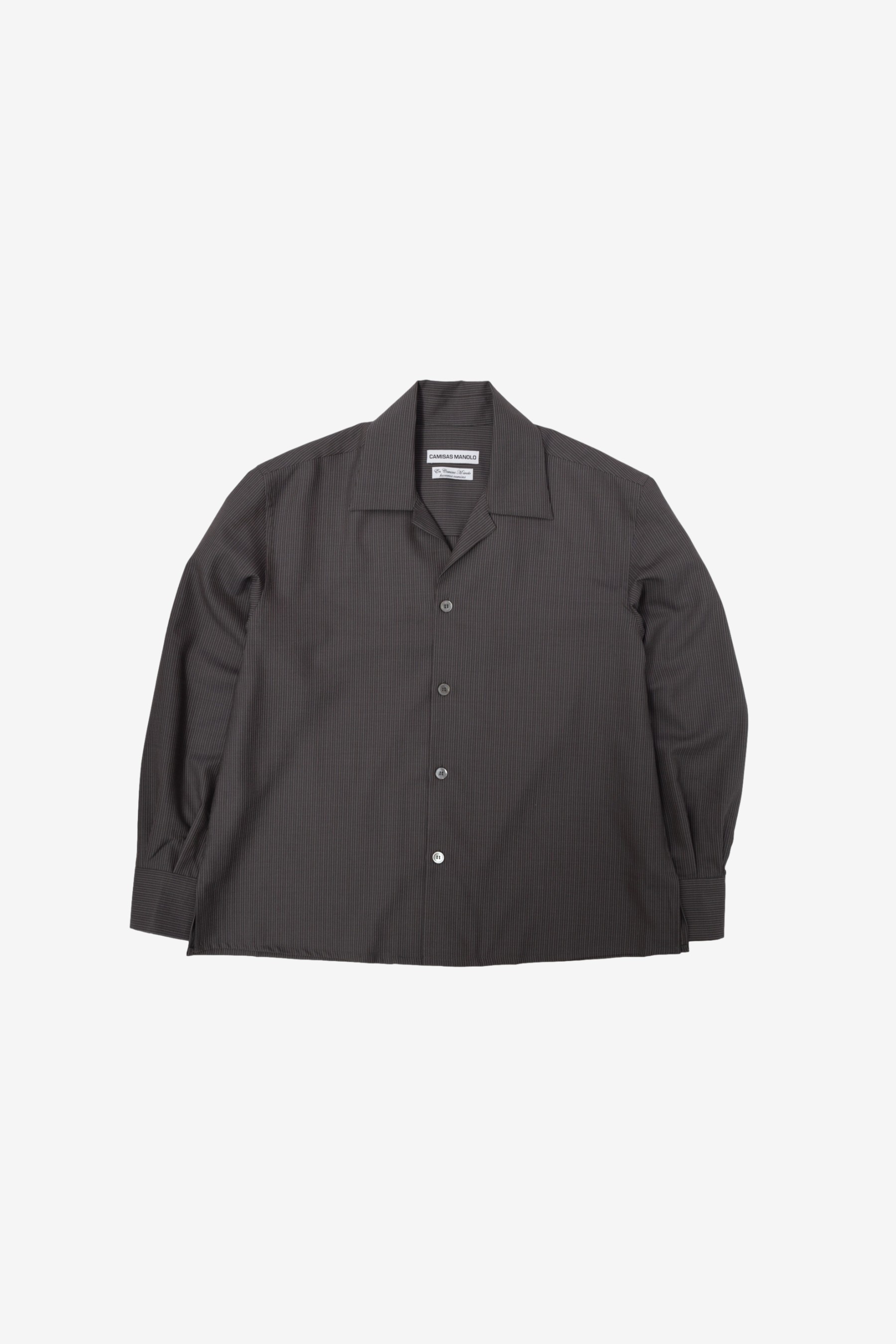 トップス CAMISAS MANOLO BUENAS NOCHES SHIRT dark grey buenas noches shirt – Camisas Manolo