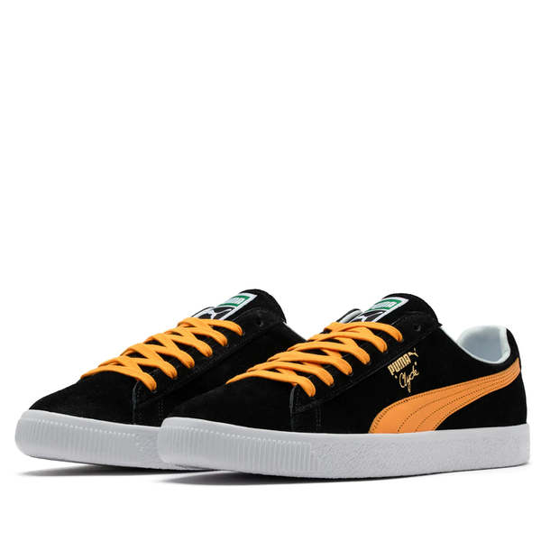 adidas gazelle silver green womens Puma Clyde Diamond Supply 36939702 Mens Black Canvas Low Top Sneakers