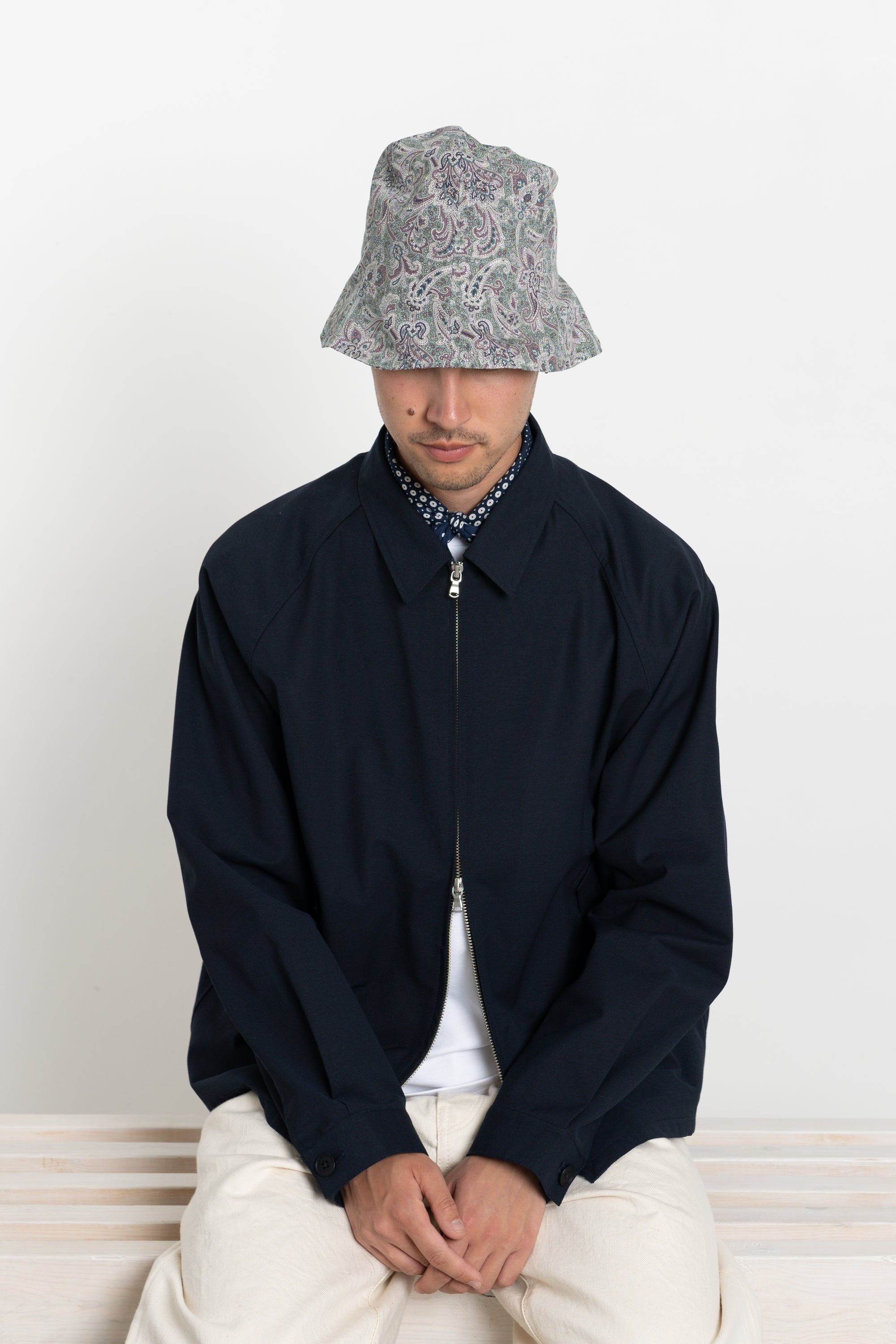 Found Feather Tulip Hat Lime Paisley Garmentory