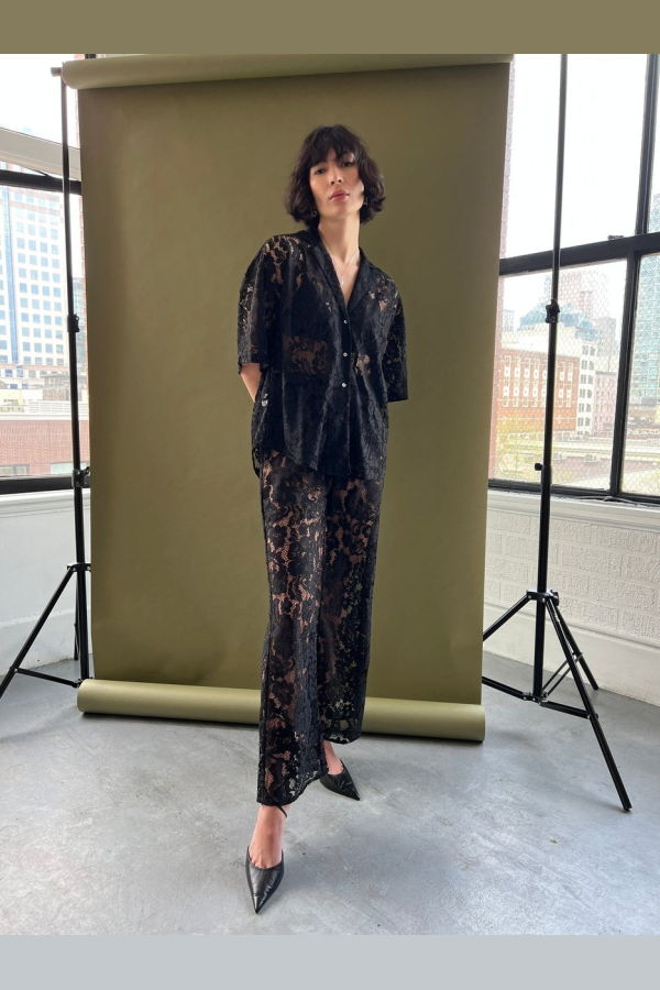 Lily Pant - Black Lace