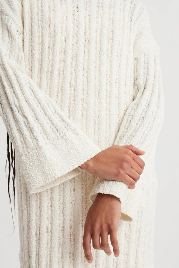 holzweiler knit dress Holzweiler - Kjoler - Echo Knit Dress - Ecru Mix main image 0
