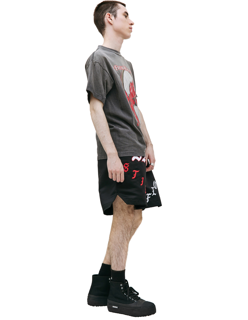 SAINT Mxxxxxx FLESH AND BLOOD Tシャツ L Saint Michael Flesh and Blood Printed T-shirt - Black | Garmentory