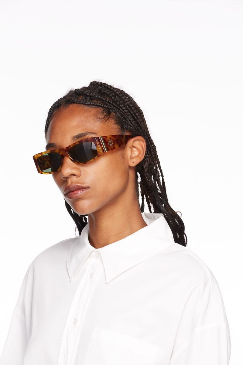 Anine Bing Tortoiseshell Siena Sunglasses - Tortoise  display picture 2
